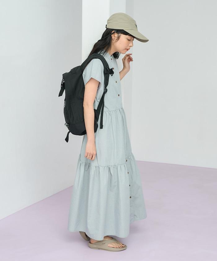 聯名 釣魚口袋 短袖連衣裙