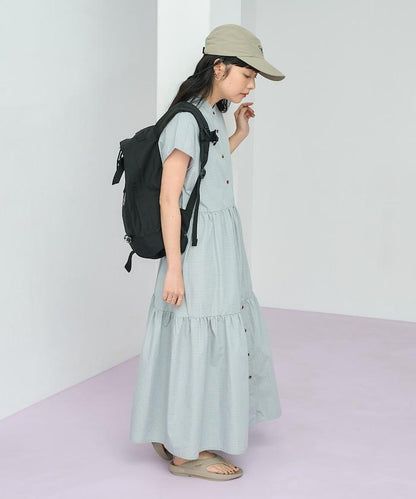 聯名 釣魚口袋 短袖連衣裙