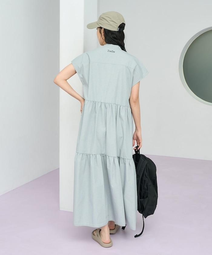 聯名 釣魚口袋 短袖連衣裙