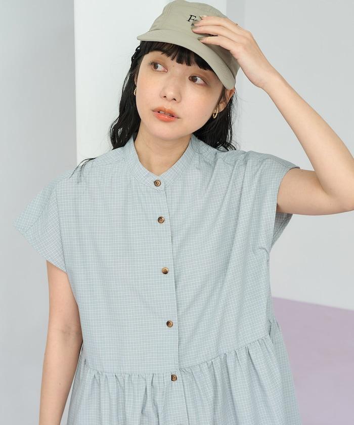 聯名 釣魚口袋 短袖連衣裙