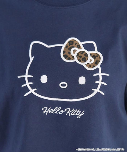 "HELLO KITTY/《Hello Kitty》" 異素材蝴蝶結T恤 限定推出