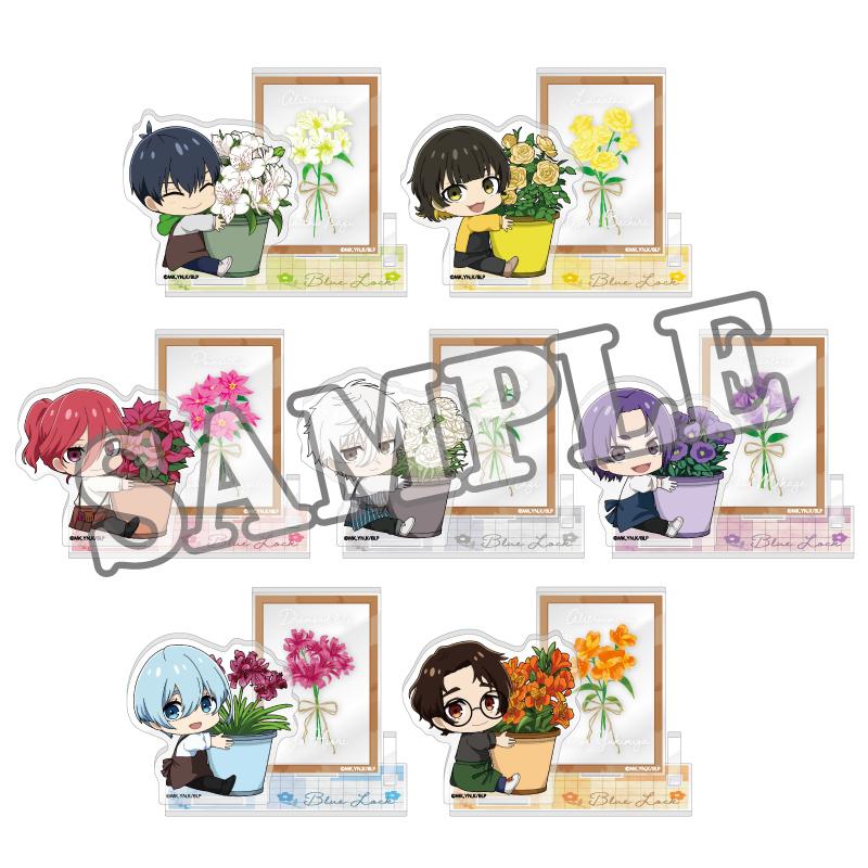 《藍色監獄》丙烯酸卡片支架 花卉市集變形款（千切 豹馬）