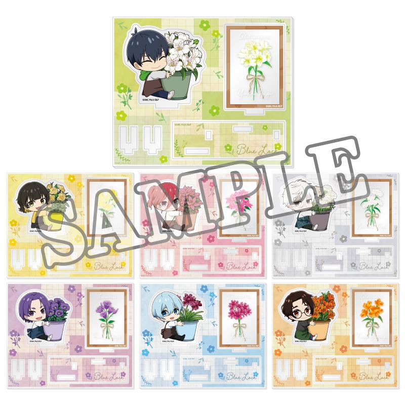 《藍色監獄》丙烯酸卡片支架 花卉市集變形款（千切 豹馬）