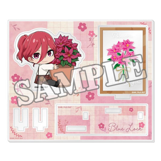 《藍色監獄》丙烯酸卡片支架 花卉市集變形款（千切 豹馬）