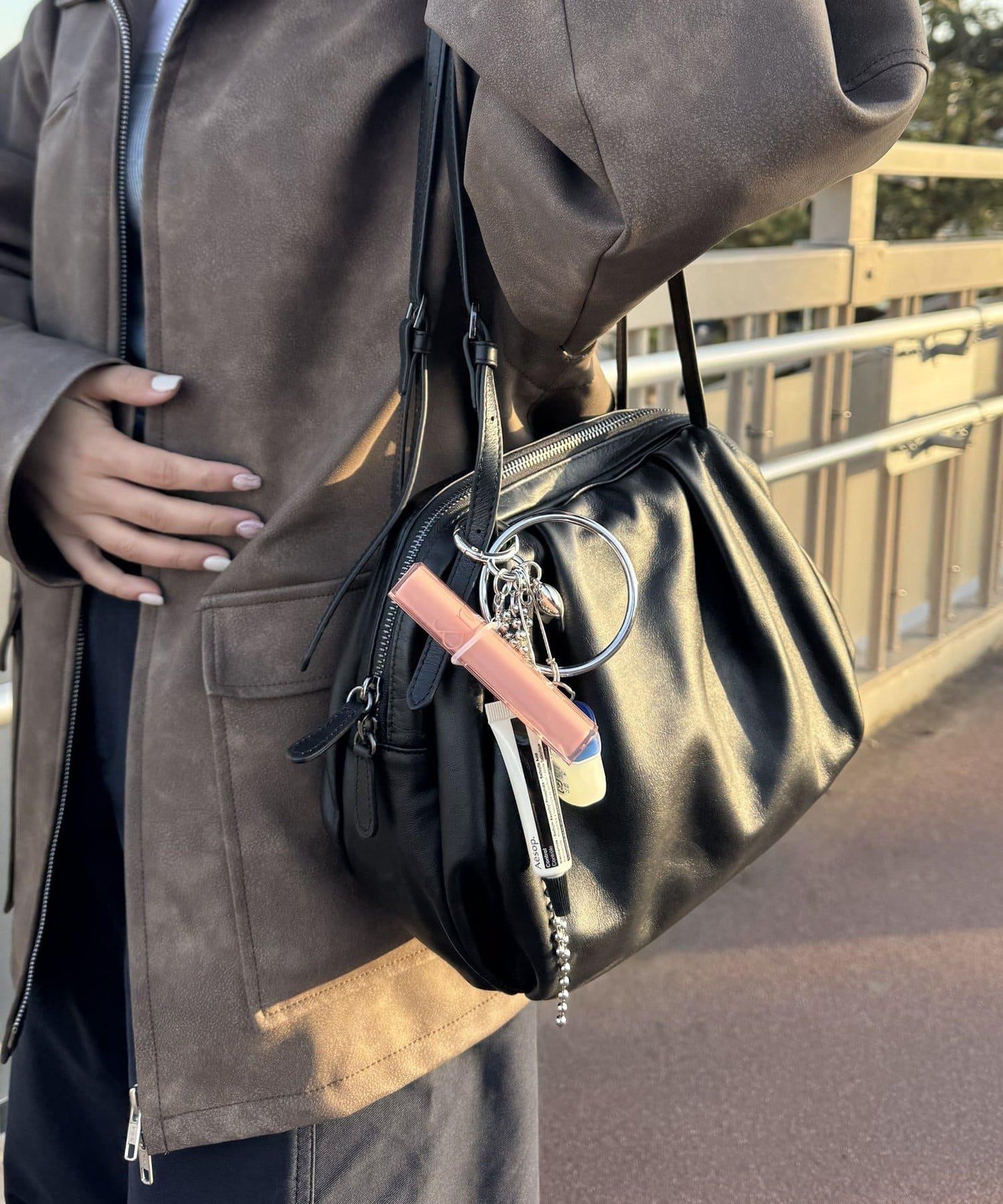 《網紅Utaha企劃》帶迷你心形吊墜的大圓環吊墜