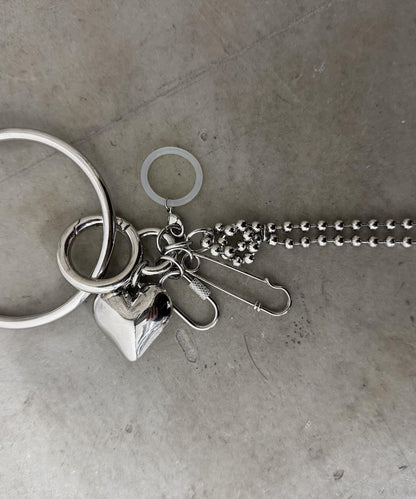 《網紅Utaha企劃》帶迷你心形吊墜的大圓環吊墜