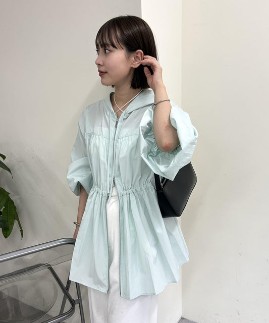 連帽褶皺衛衣