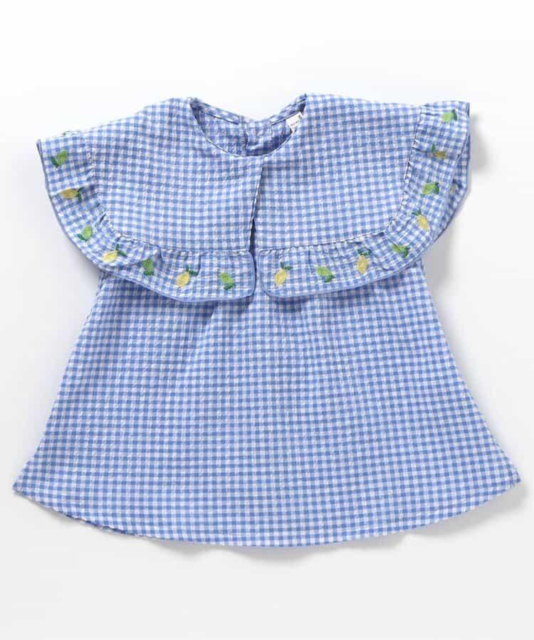 檸檬草莓刺繡襯衫