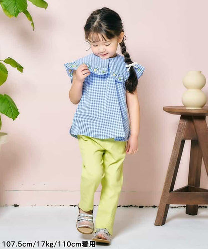 檸檬草莓刺繡襯衫