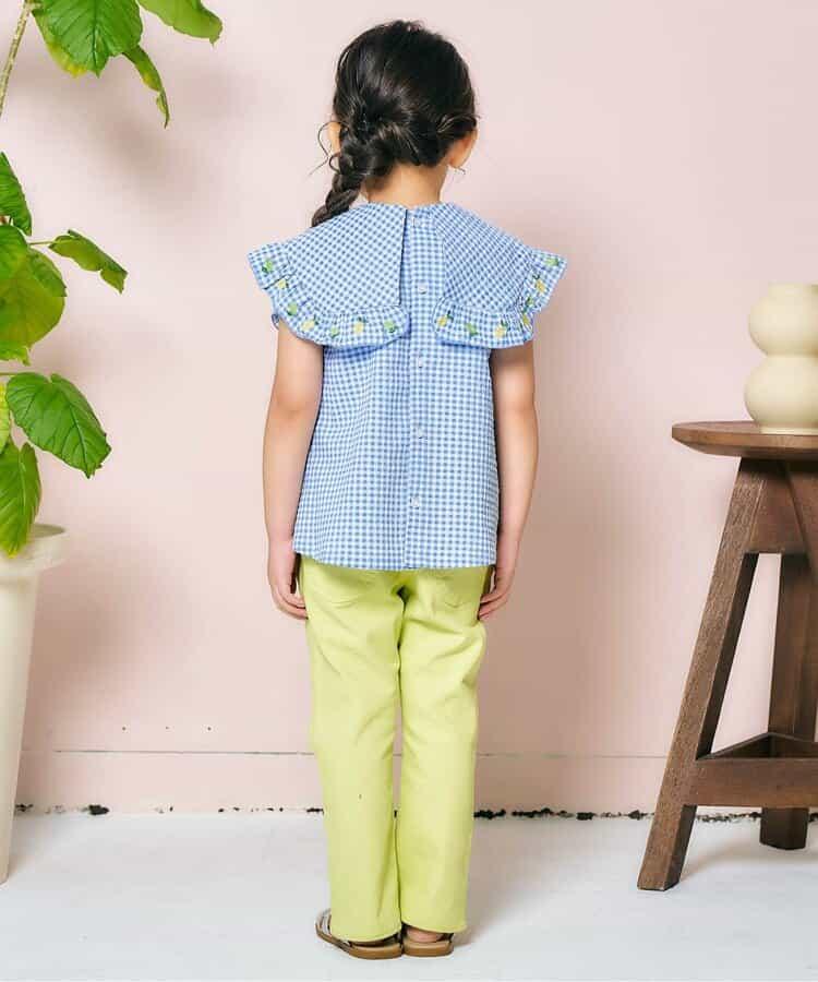 檸檬草莓刺繡襯衫