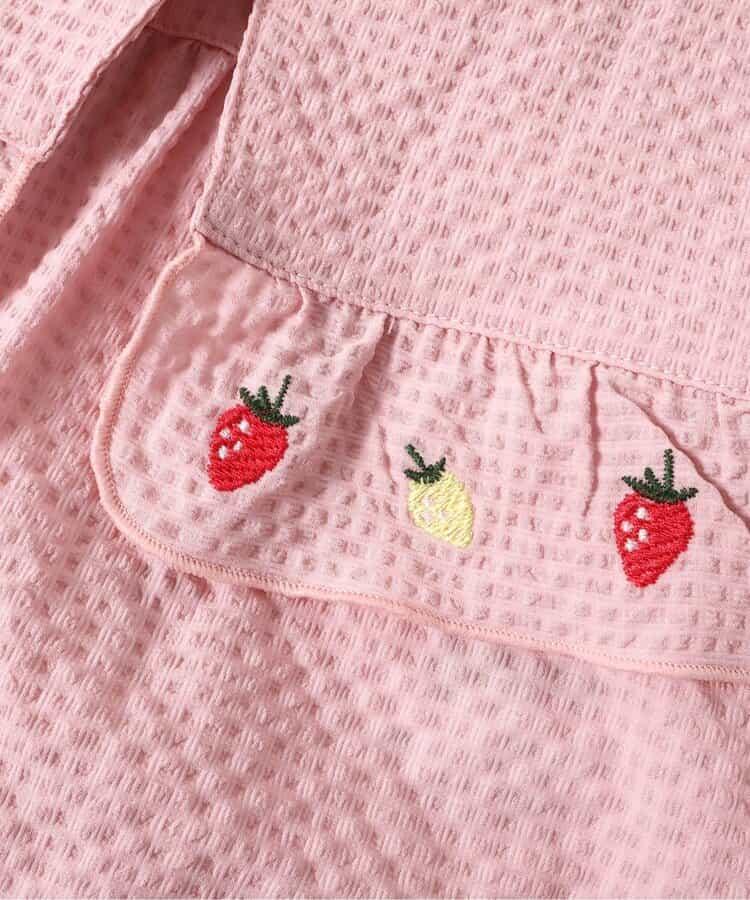 檸檬草莓刺繡襯衫