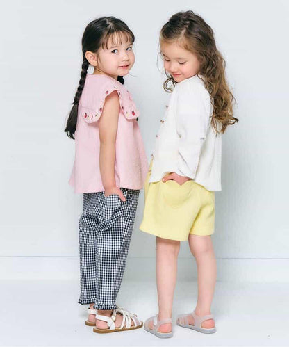 檸檬草莓刺繡襯衫