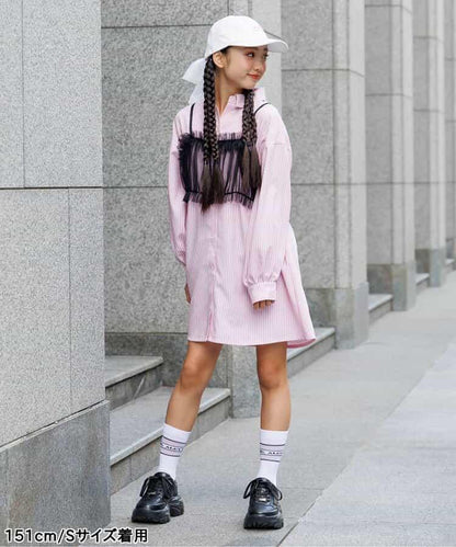 透視胸衣連衣裙