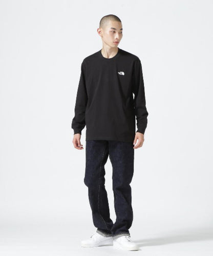 THE NORTH FACE/北面長袖方塊logoT恤