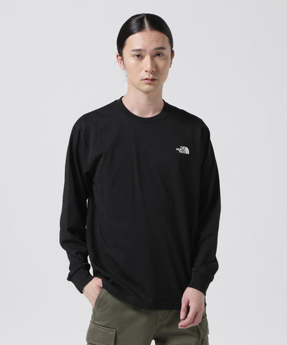 THE NORTH FACE/北面長袖方塊logoT恤