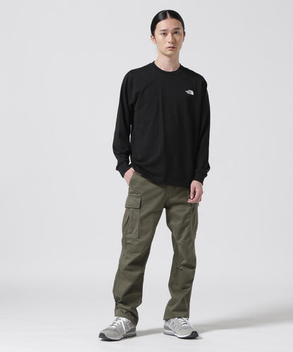 THE NORTH FACE/北面長袖方塊logoT恤