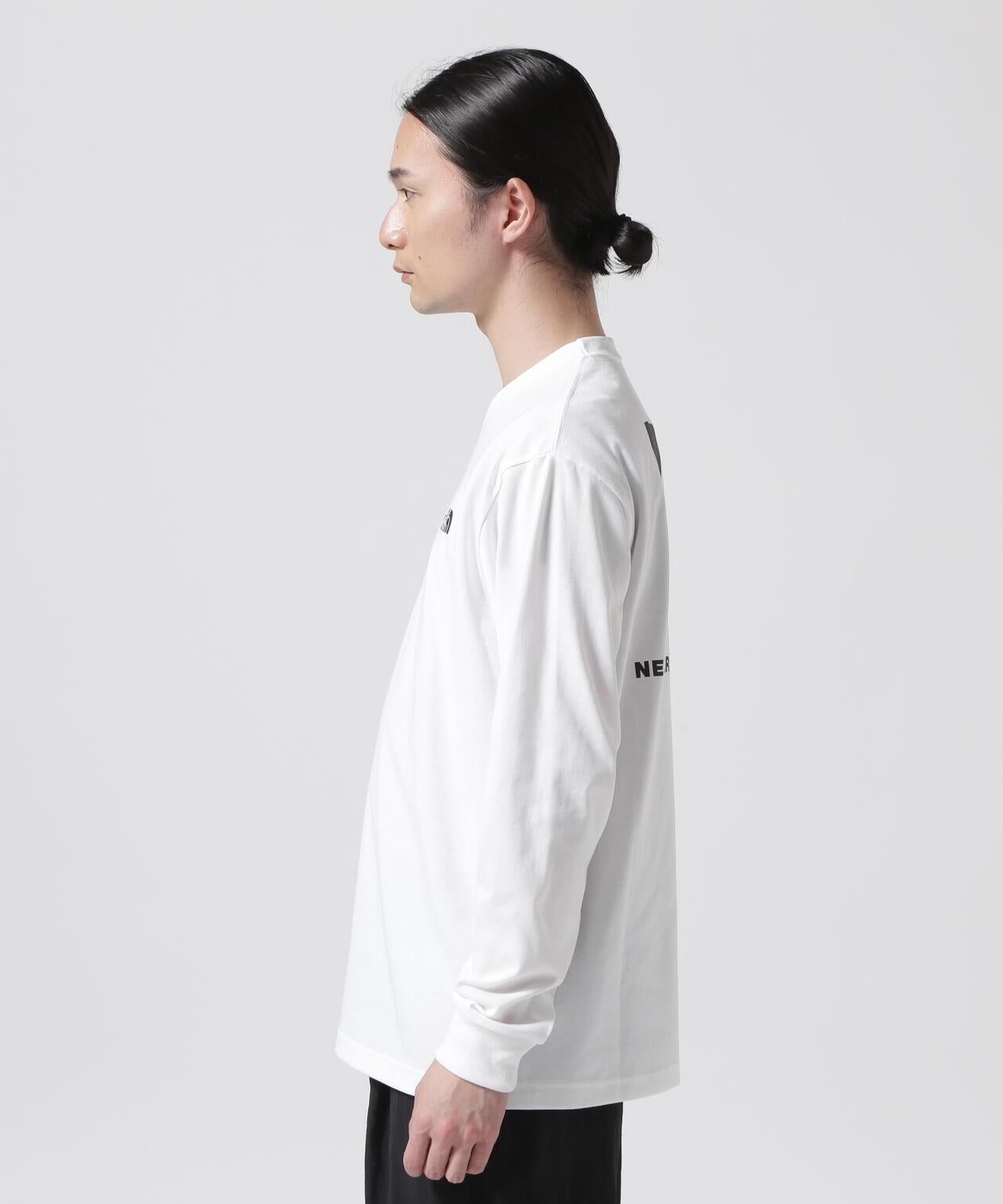 THE NORTH FACE/北面長袖方塊logoT恤