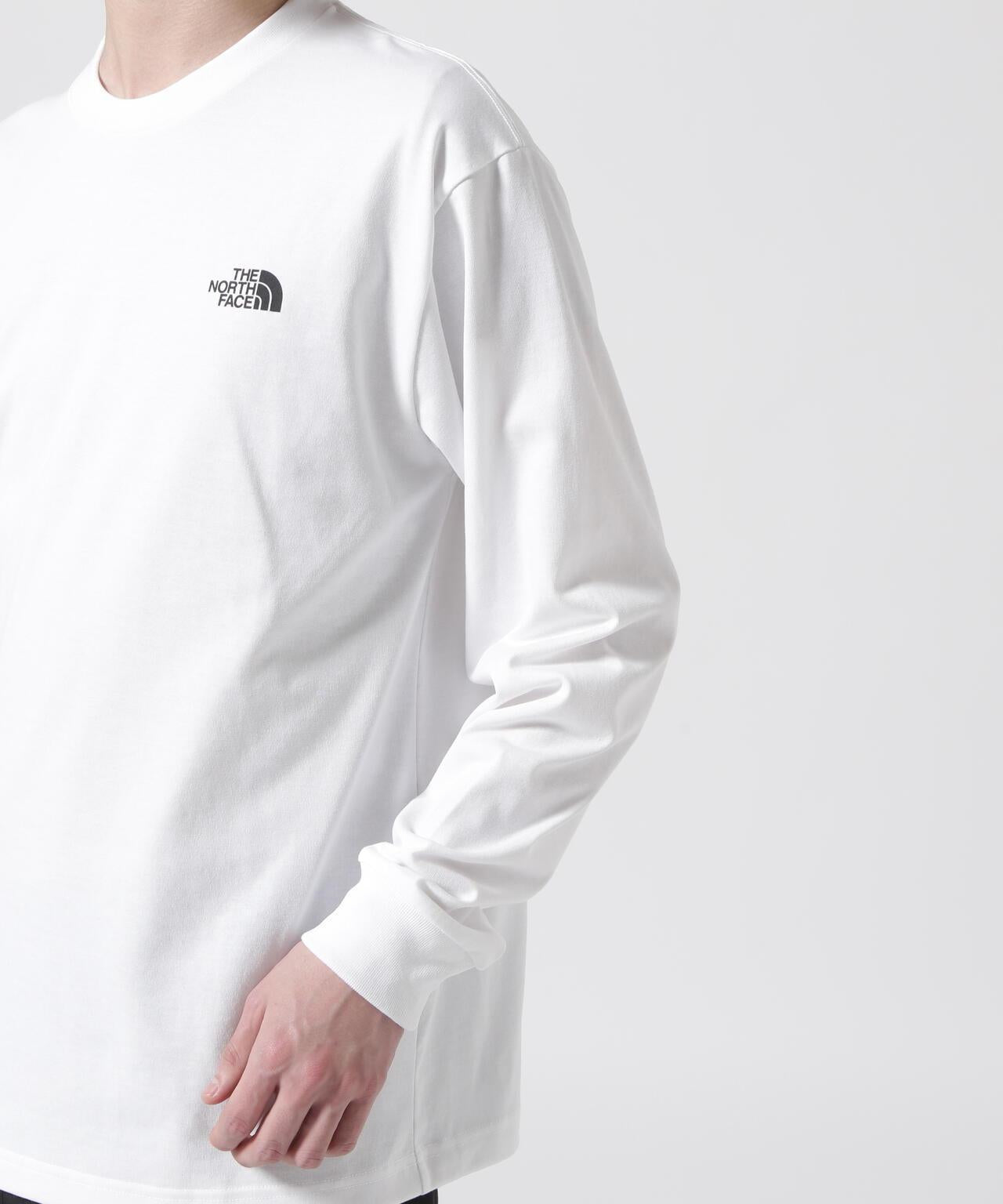 THE NORTH FACE/北面長袖方塊logoT恤