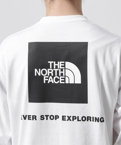 THE NORTH FACE/北面長袖方塊logoT恤