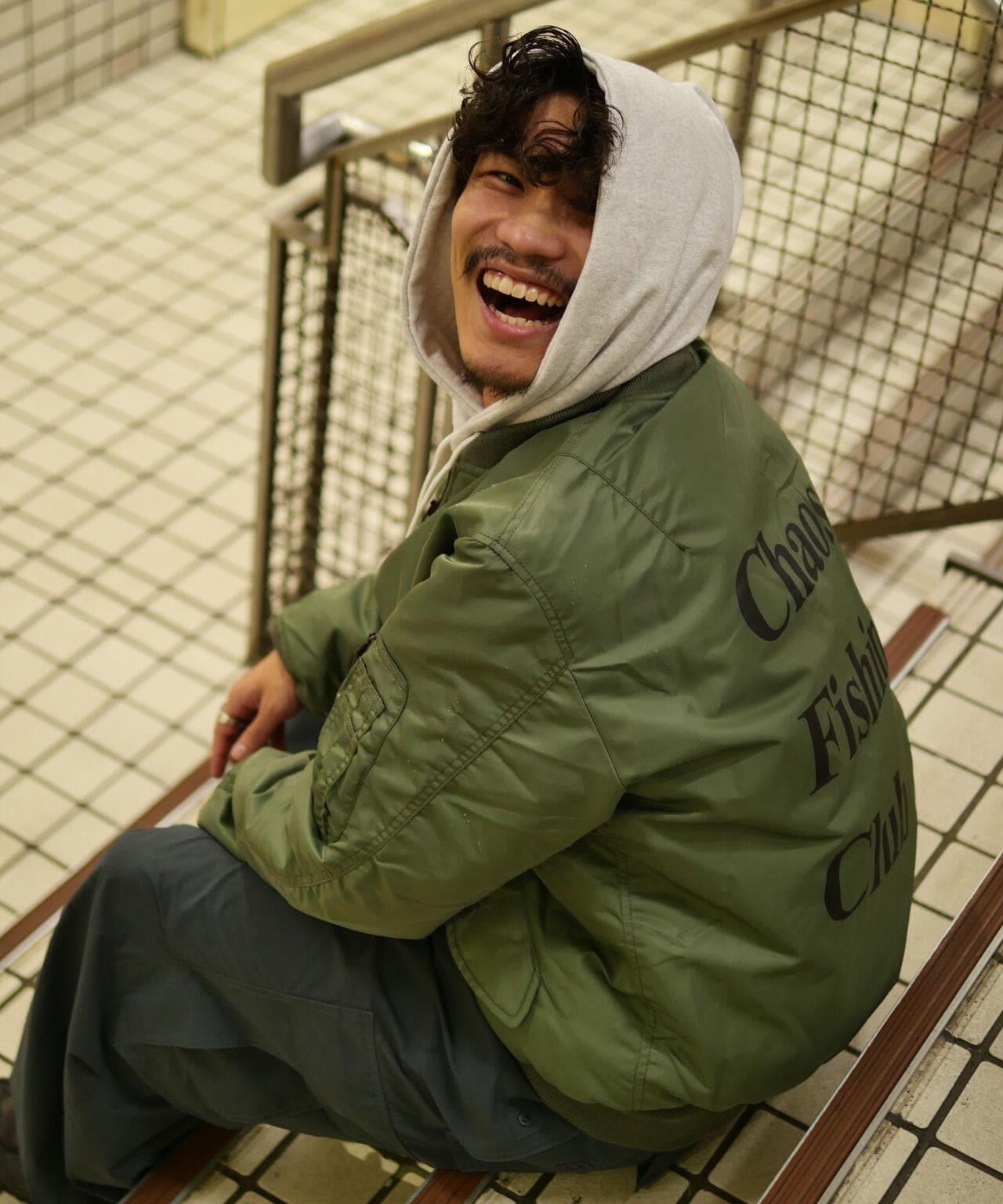 Chaos Fishing Club×AVIREX×BEAVER 聯名MA-1 商業款