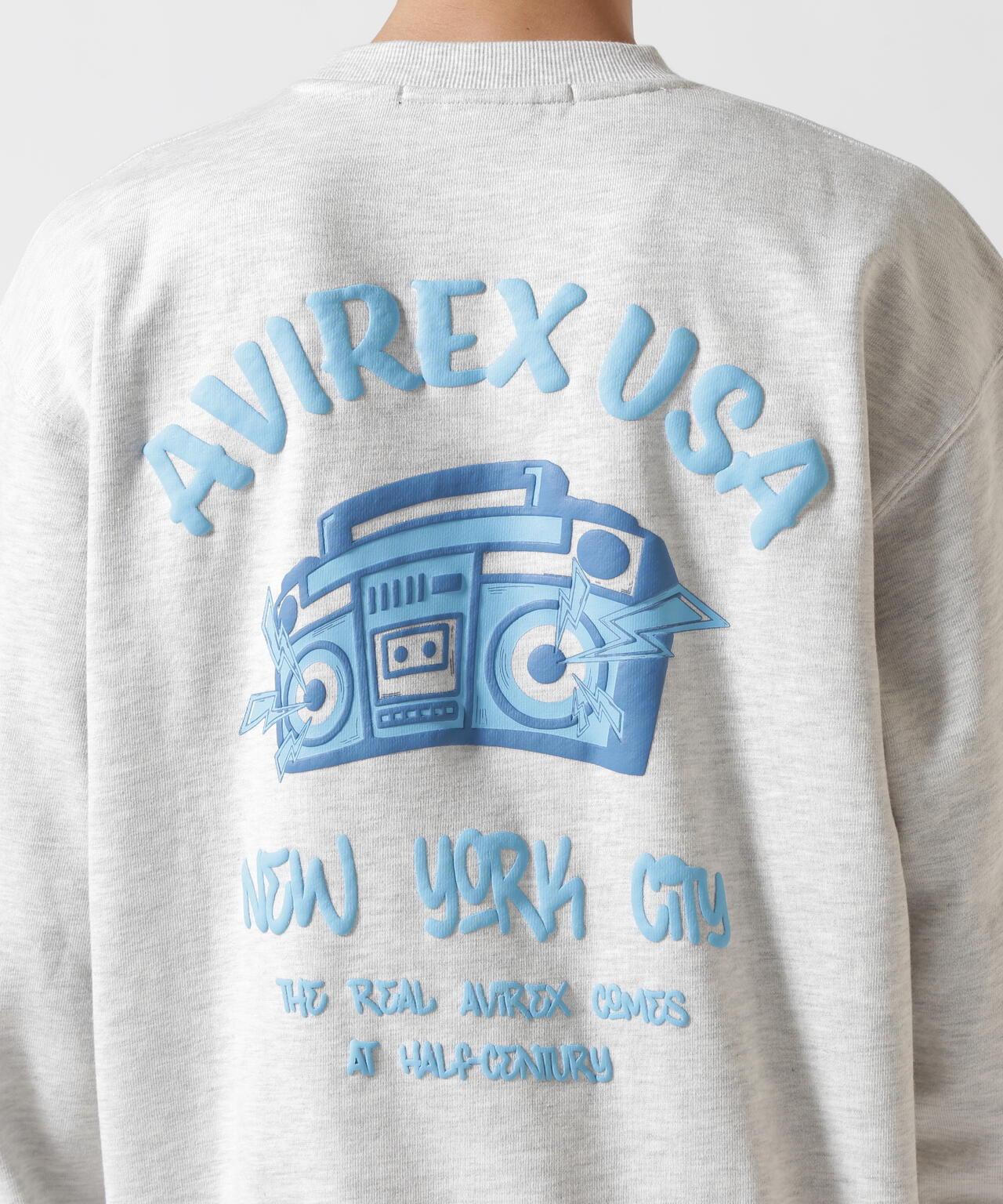 起泡圓領衛衣 "AVIREX USA" / 起泡圓領衛衣 / AVIREX