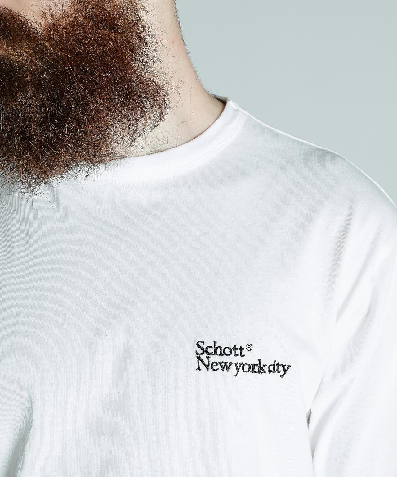 刺繡T恤 衫 Schott NYC