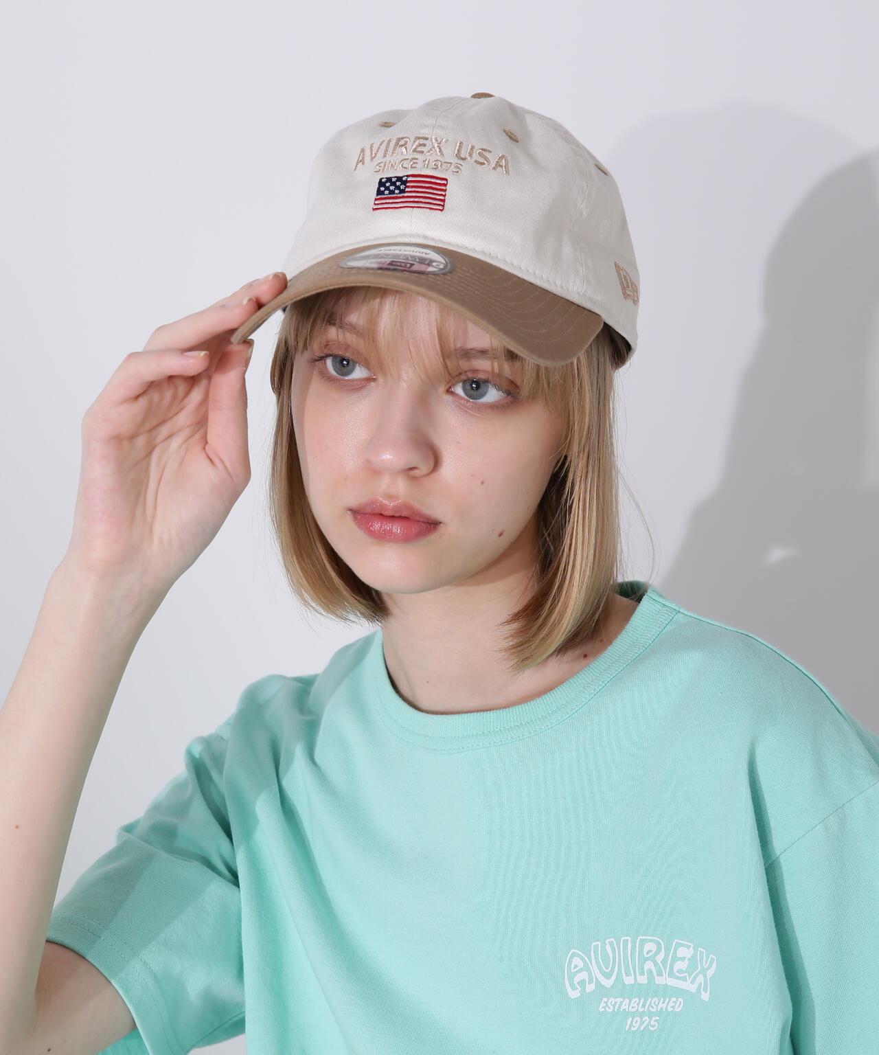 直營店限定/×紐埃拉 球衫帽 美國國旗/ AVIREX×NEW ERA 9TWENTY 球衫帽