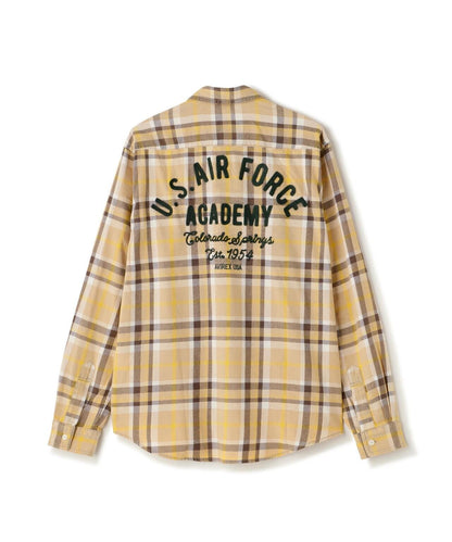 FADE CHECK SHIRT "USAFA" / 褪色格子襯衫 / AVIREX / 阿維雷克斯