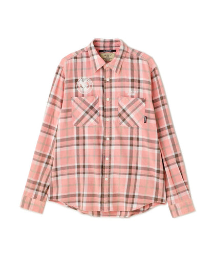 FADE CHECK SHIRT "USAFA" / 褪色格子襯衫 / AVIREX / 阿維雷克斯