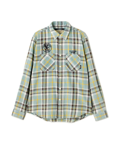 FADE CHECK SHIRT "USAFA" / 褪色格子襯衫 / AVIREX / 阿維雷克斯