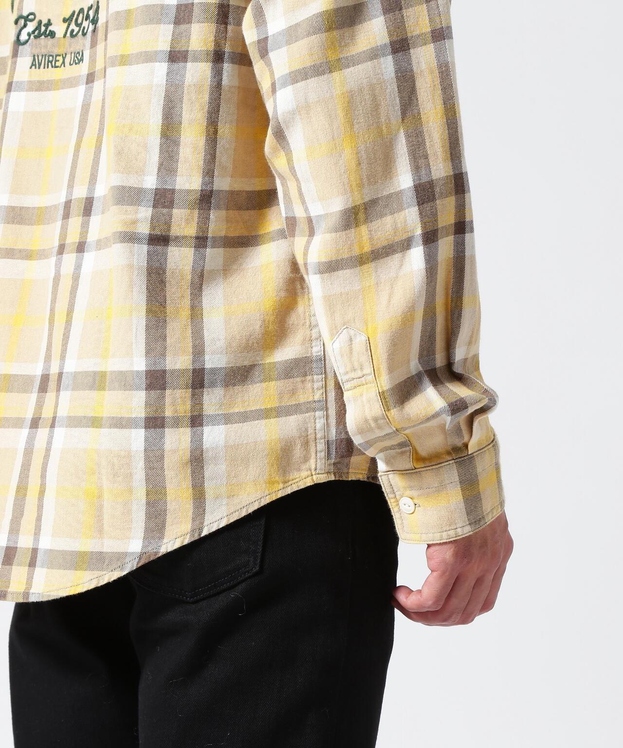 FADE CHECK SHIRT "USAFA" / 褪色格子襯衫 / AVIREX / 阿維雷克斯