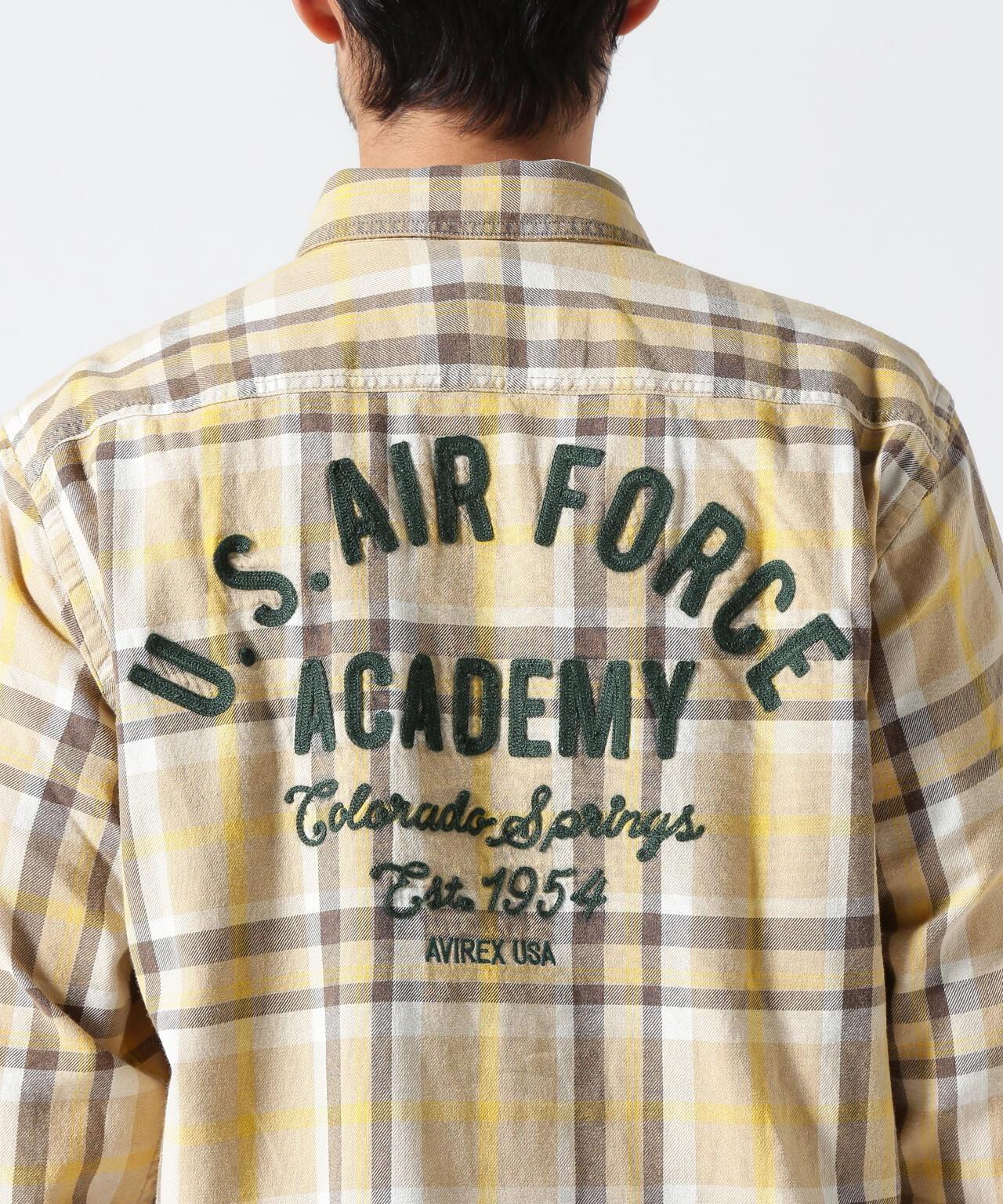 FADE CHECK SHIRT "USAFA" / 褪色格子襯衫 / AVIREX / 阿維雷克斯