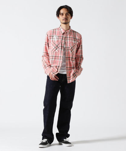 FADE CHECK SHIRT "USAFA" / 褪色格子襯衫 / AVIREX / 阿維雷克斯