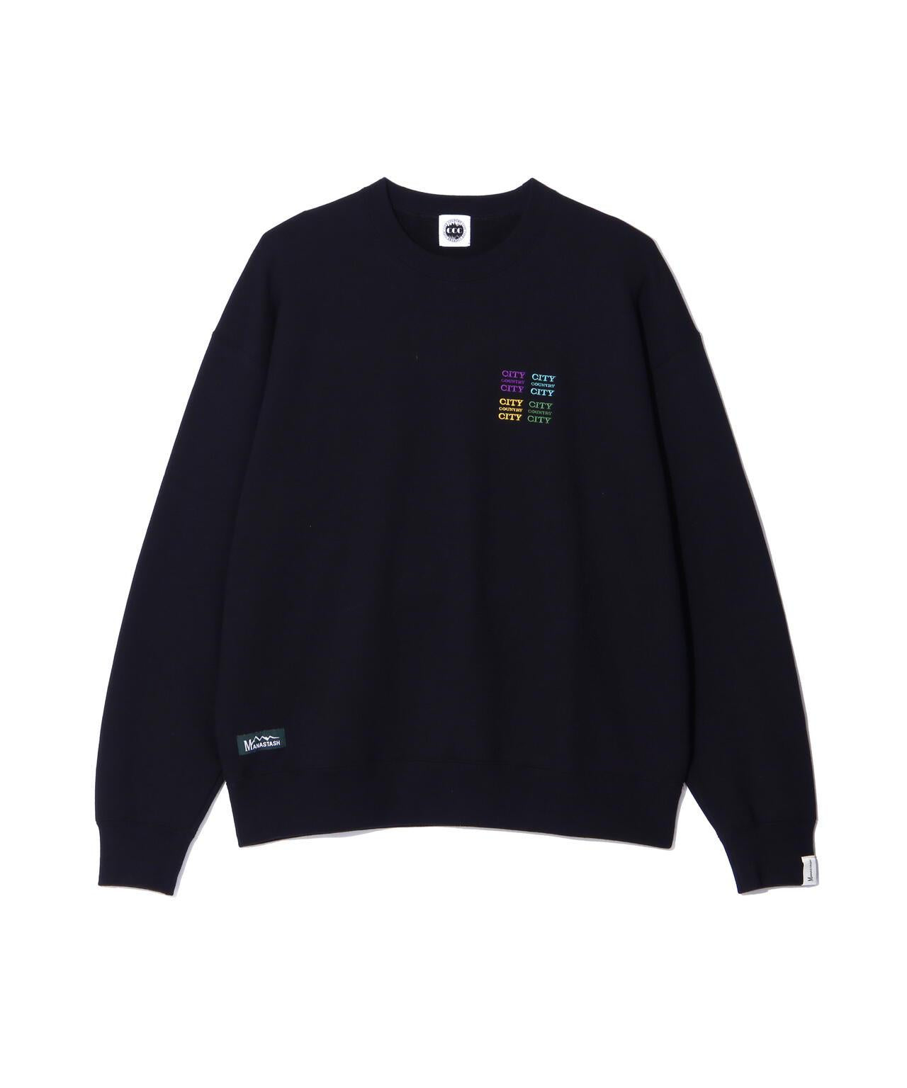 城市鄉村城市×MANASTASH刺繡標誌衛衣