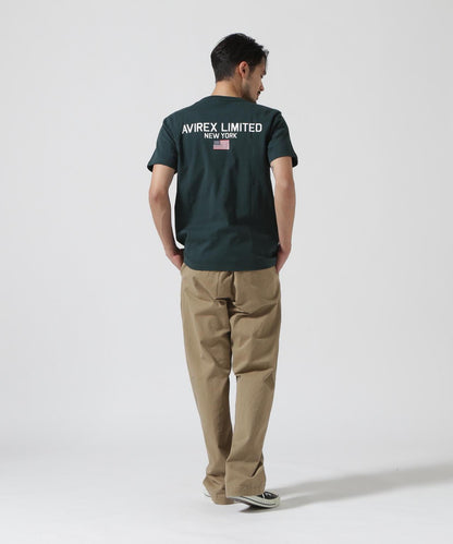 《&DEPOT限定》短袖圓領T恤 'AVIREX LIMITED NY'