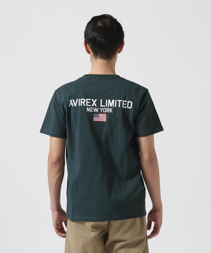 《&DEPOT限定》短袖圓領T恤 'AVIREX LIMITED NY'