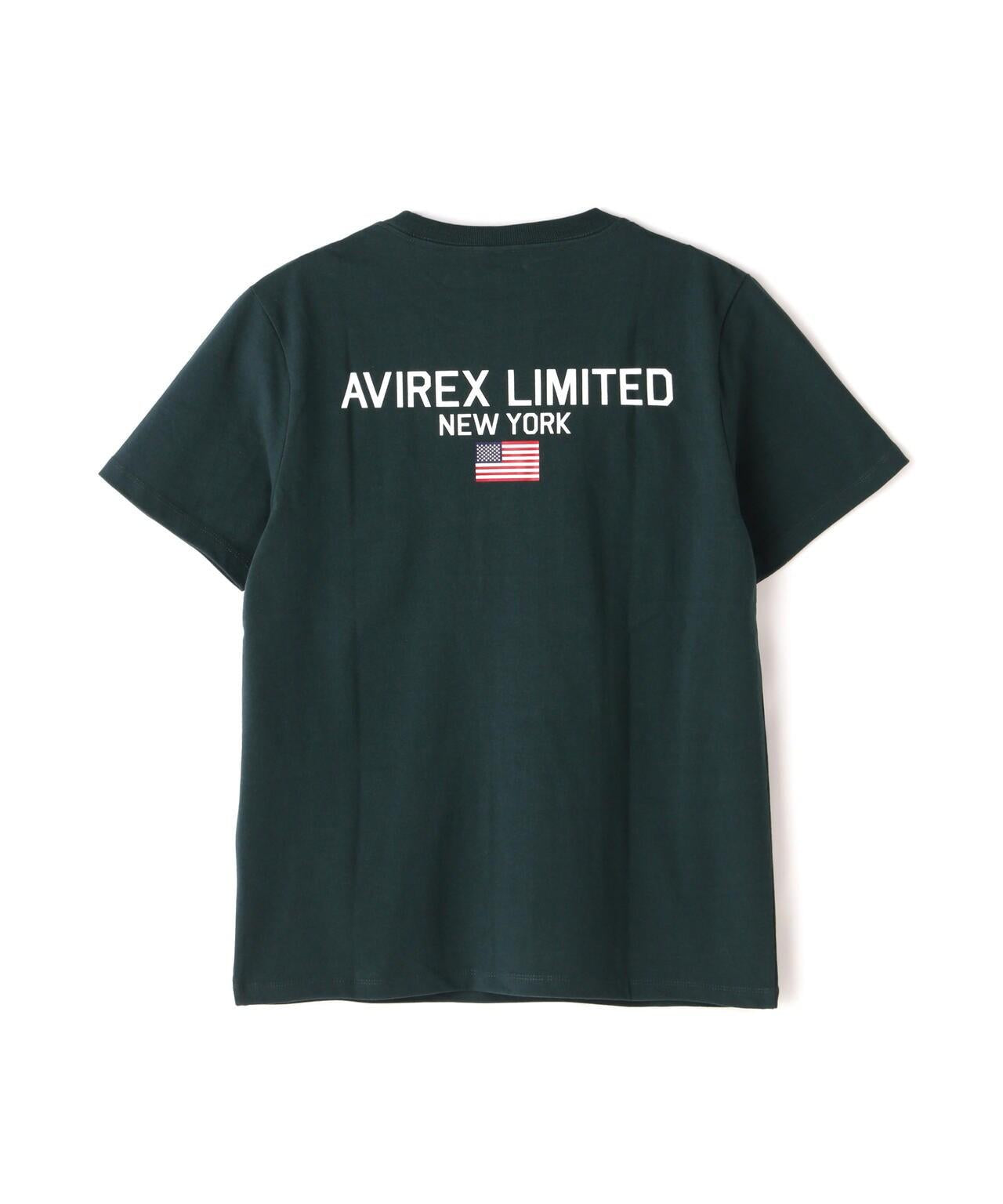 《&DEPOT限定》短袖圓領T恤 'AVIREX LIMITED NY'