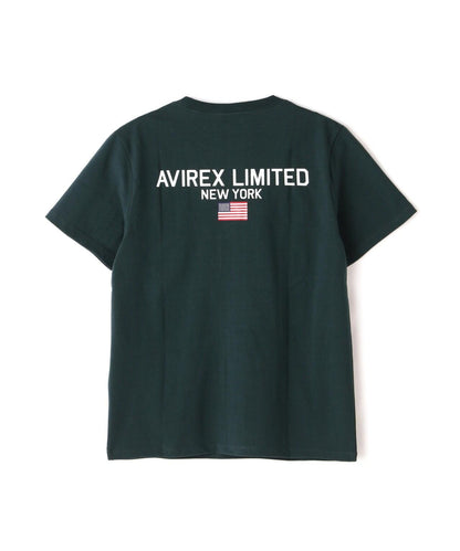 《&DEPOT限定》短袖圓領T恤 'AVIREX LIMITED NY'
