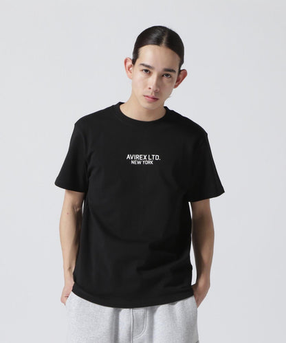 《&DEPOT限定》短袖圓領T恤 'AVIREX LIMITED NY'