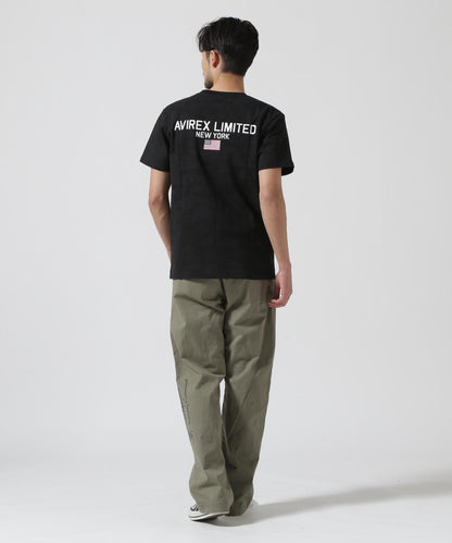 《&DEPOT限定》短袖圓領T恤 'AVIREX LIMITED NY'