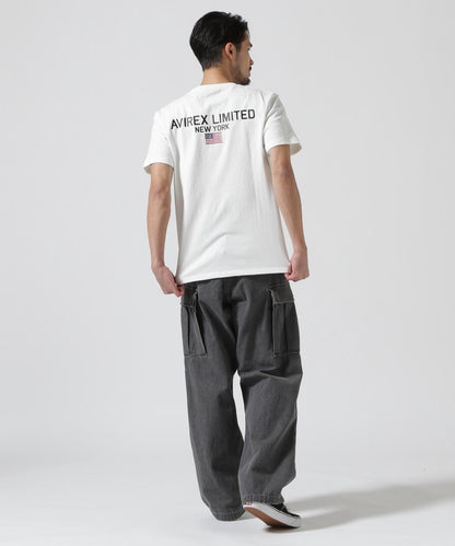 《&DEPOT限定》短袖圓領T恤 'AVIREX LIMITED NY'