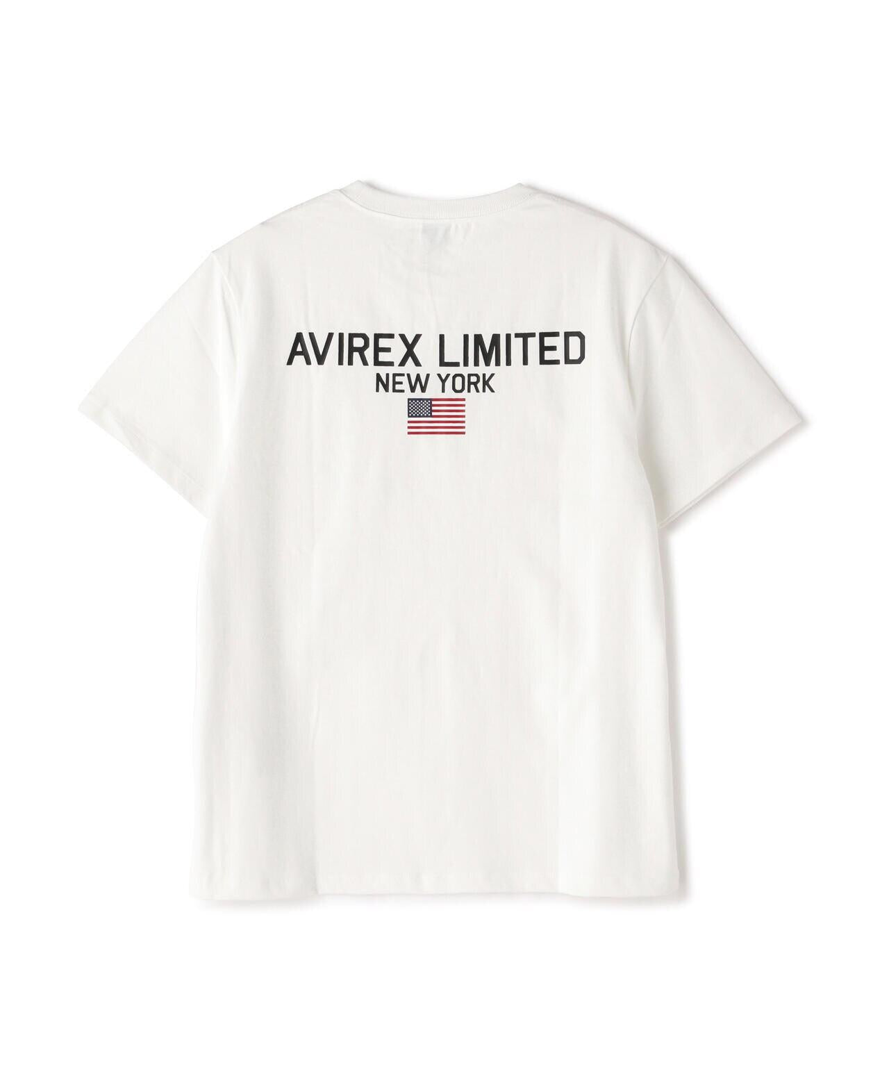 《&DEPOT限定》短袖圓領T恤 'AVIREX LIMITED NY'
