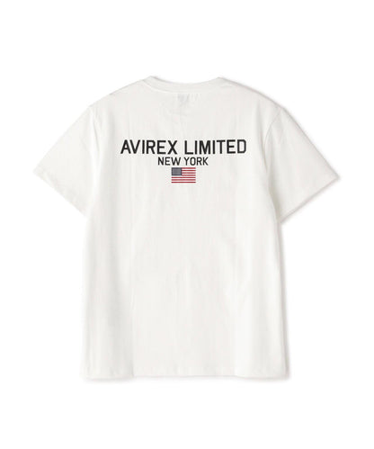 《&DEPOT限定》短袖圓領T恤 'AVIREX LIMITED NY'
