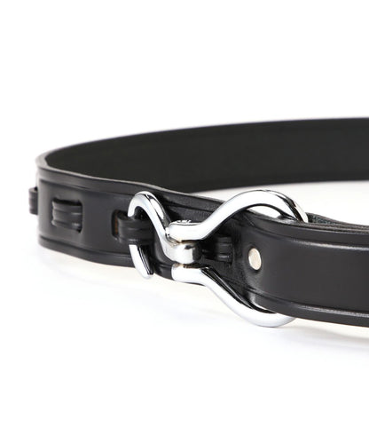 TORY LEATHER 鎳質蹄鏟腰帶