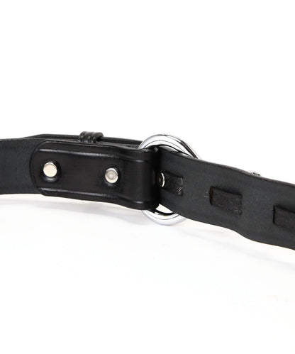 TORY LEATHER 鎳質蹄鏟腰帶