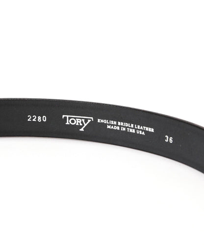TORY LEATHER 鎳質蹄鏟腰帶