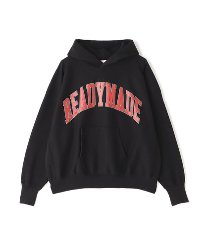 READYMADE/紅色標誌連帽衛衣/黑色