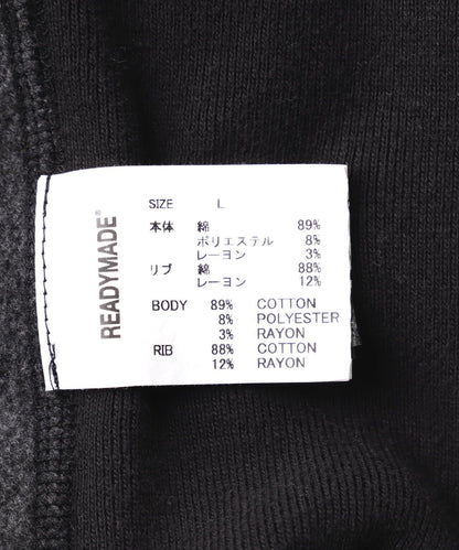 READYMADE/紅色標誌連帽衛衣/黑色