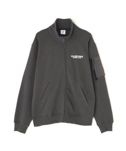 STENCIL STAND ZIP SWEAT "HAT IN THE RING" / 印花立領拉鍊衛衣 "戒指中的帽子"
