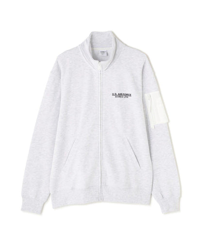 STENCIL STAND ZIP SWEAT "HAT IN THE RING" / 印花立領拉鍊衛衣 "戒指中的帽子"